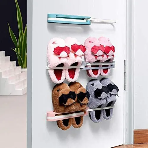 1 Pc - Multifunction Folding Slippers/Shoes Hanger Organizer Rack - H01344