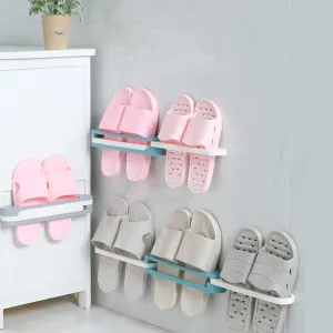 3-In-1 Folding Shoe Rack Stand , Wall Mounted Shoe Storage Racks (Set of 3)
