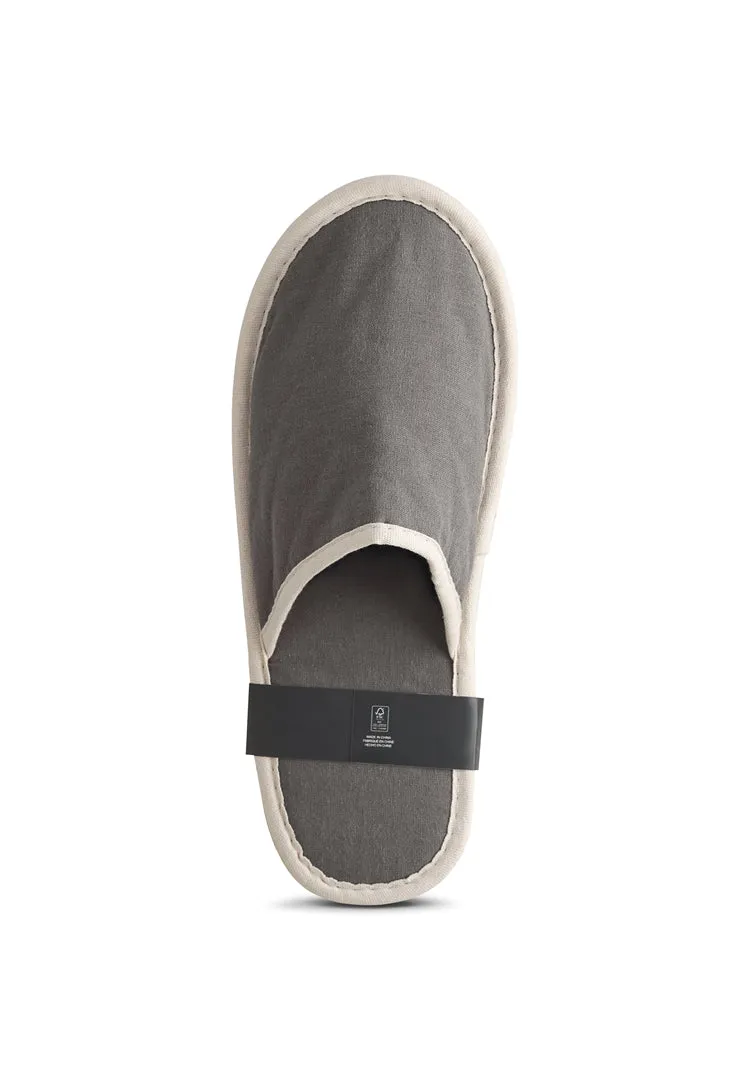6 / 18 Pairs Hotel Guest Slippers Cork Sole – No Plastic, Environmentally Friendly Material