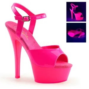 6 Inch Heel KISS-209UV Neon Hot Pink