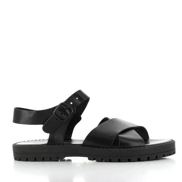 Antichi Romani 160 Black Slingback Sandals