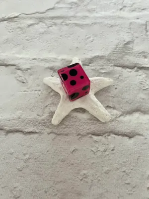 Calitaa Luxury Collection Cube Bead Spotty Fuchsia