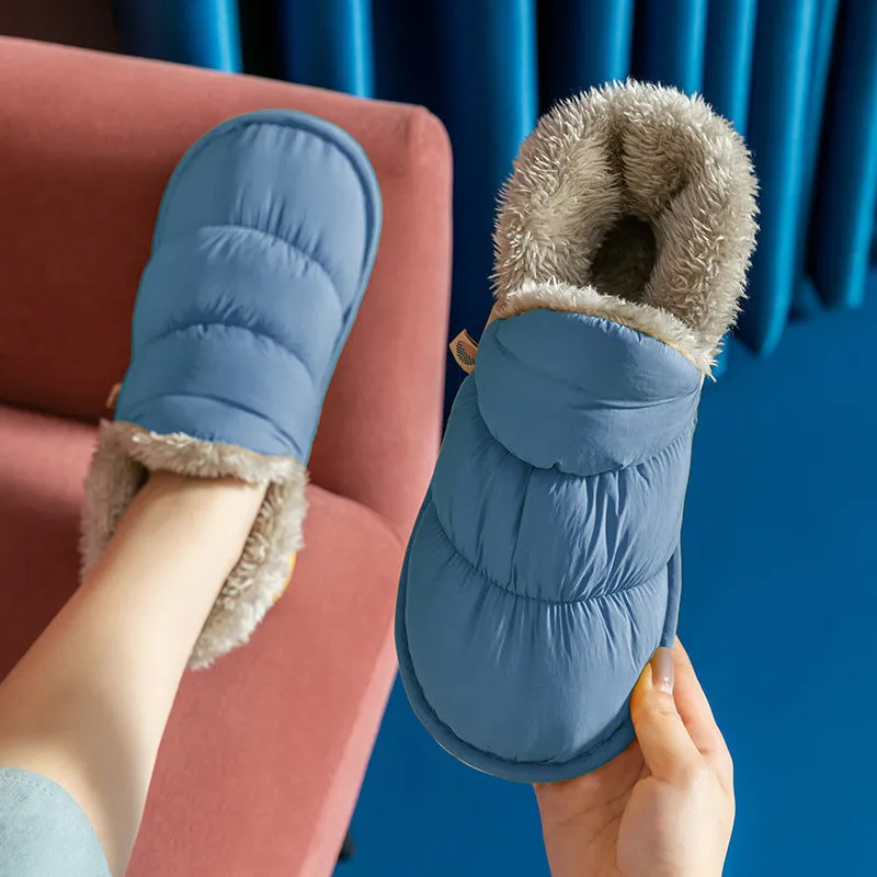 Casual Comfortable Warms Non-slip Water-resistant Snow Slippers