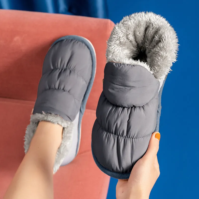Casual Comfortable Warms Non-slip Water-resistant Snow Slippers