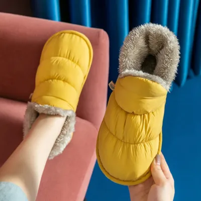 Casual Comfortable Warms Non-slip Water-resistant Snow Slippers