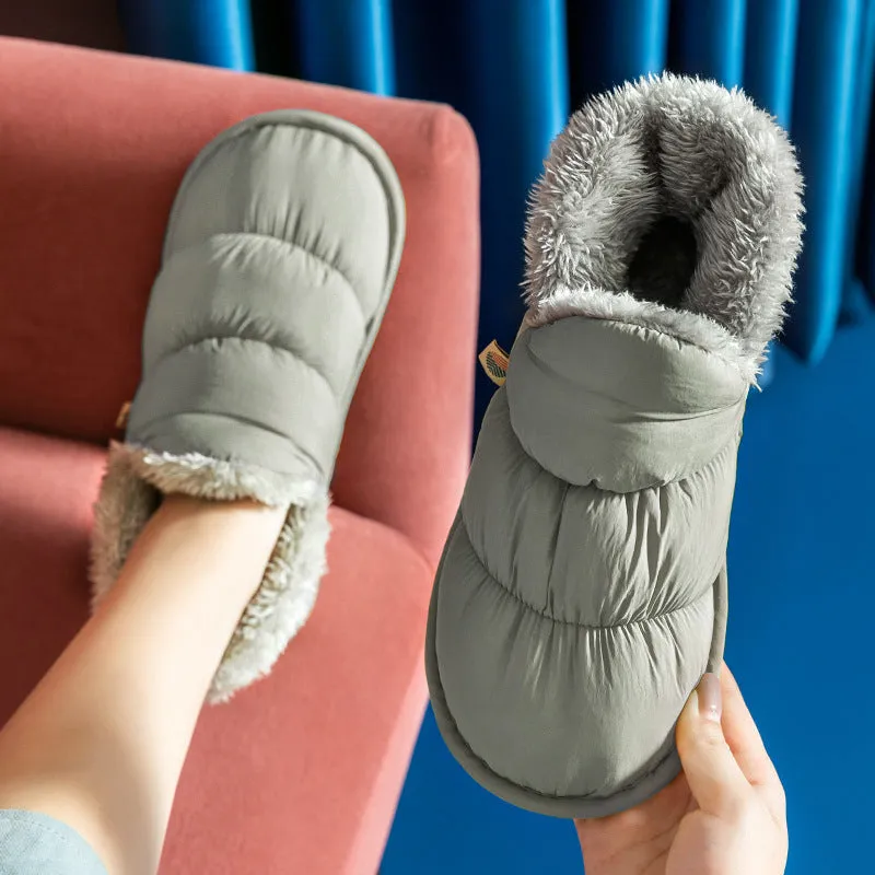 Casual Comfortable Warms Non-slip Water-resistant Snow Slippers