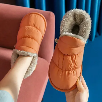 Casual Comfortable Warms Non-slip Water-resistant Snow Slippers