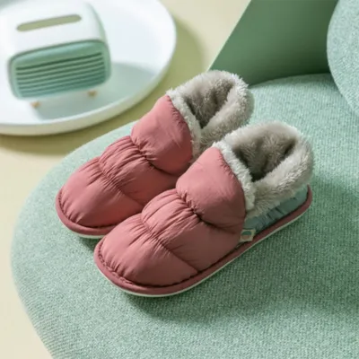 Casual Comfortable Warms Non-slip Water-resistant Snow Slippers