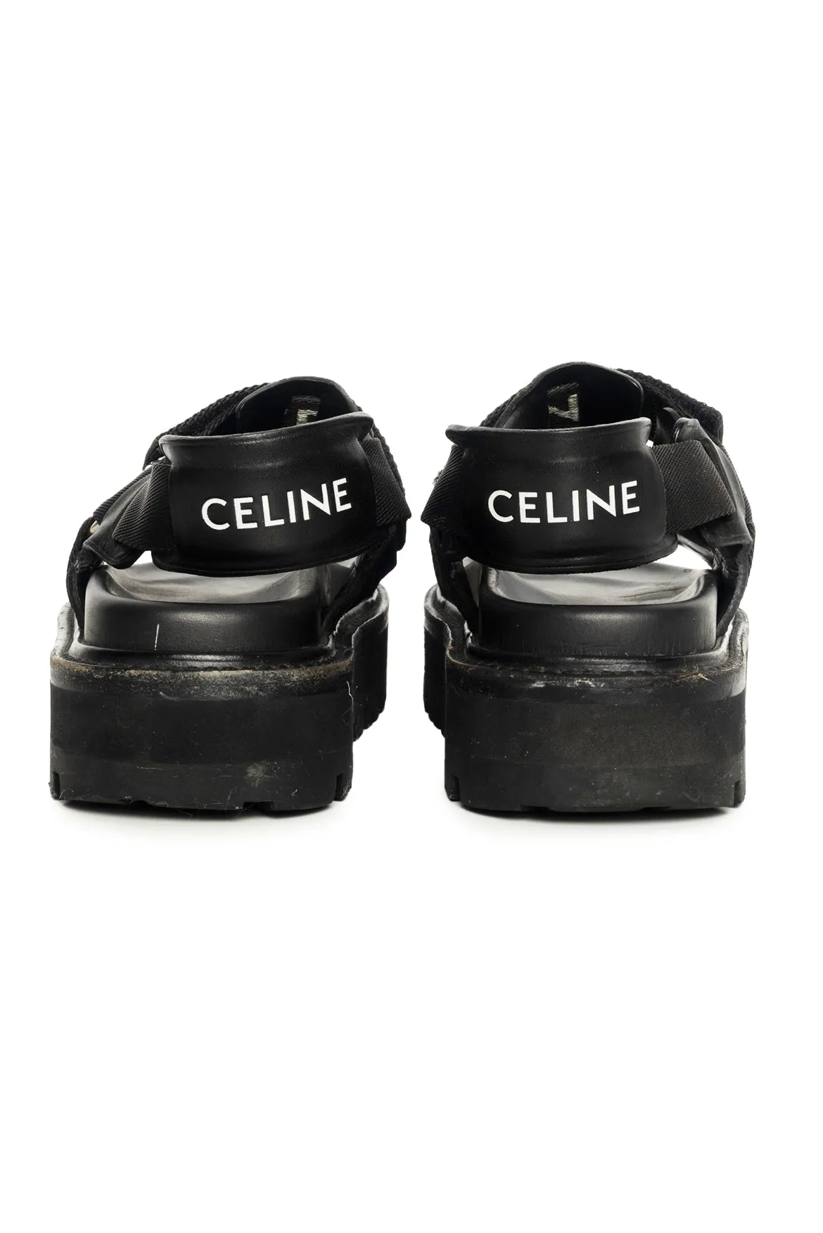 Celine Size 36.5 Logo Strap Chunky Dad Sandals