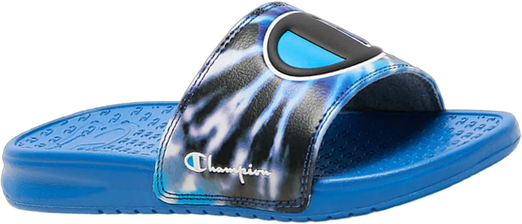 Champion Pre School Superslide Tie-Dye Slides CP101194P-492 Blue/Black