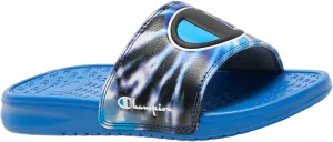 Champion Pre School Superslide Tie-Dye Slides CP101194P-492 Blue/Black