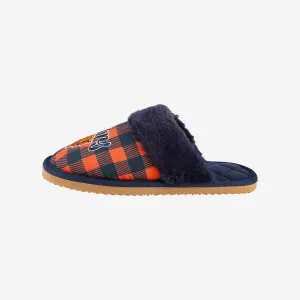 Chicago Bears Womens Plaid Sherpa Mule Slipper