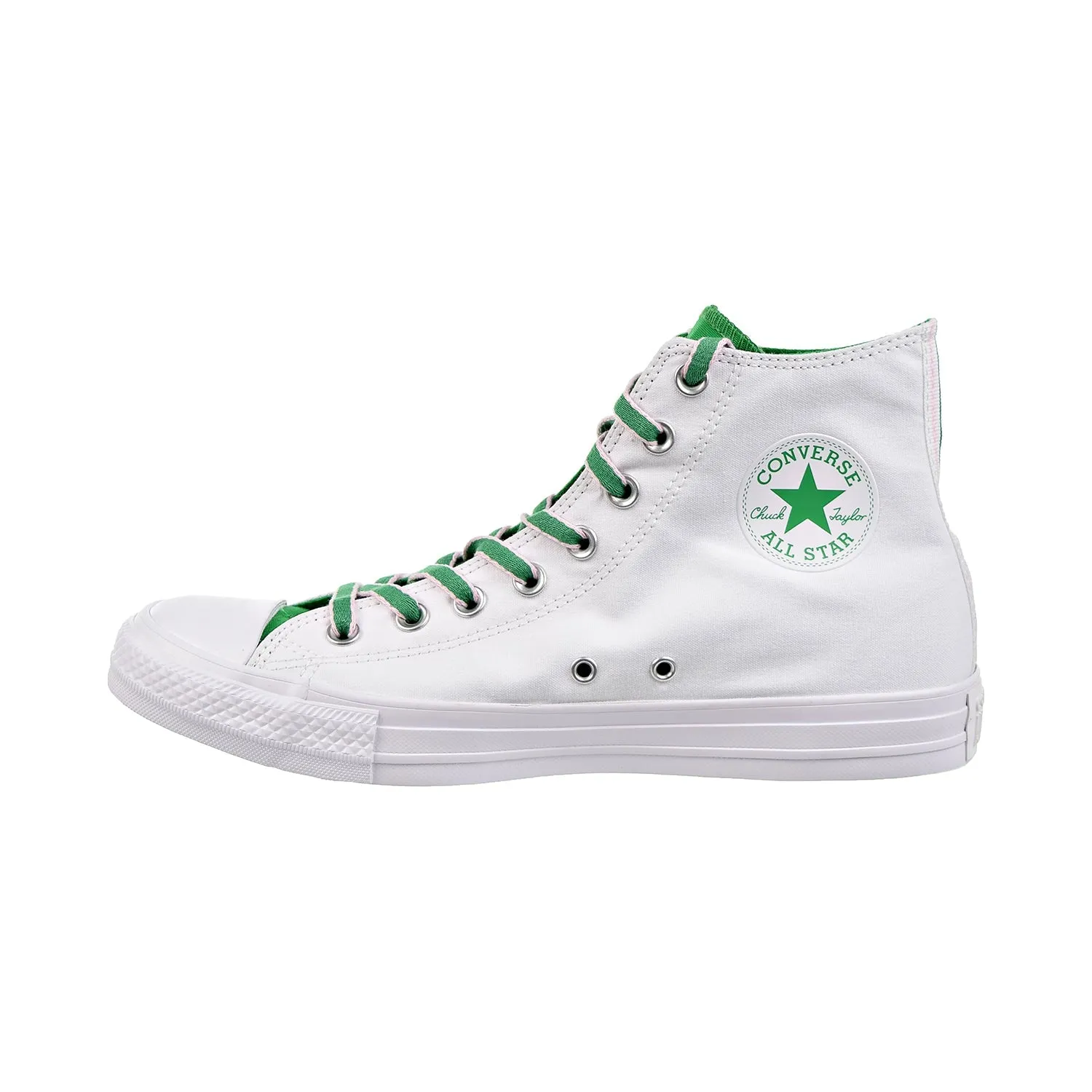 Converse Chuck Taylor All Star Hi Men's Shoes White/Green/Cherry Blossom