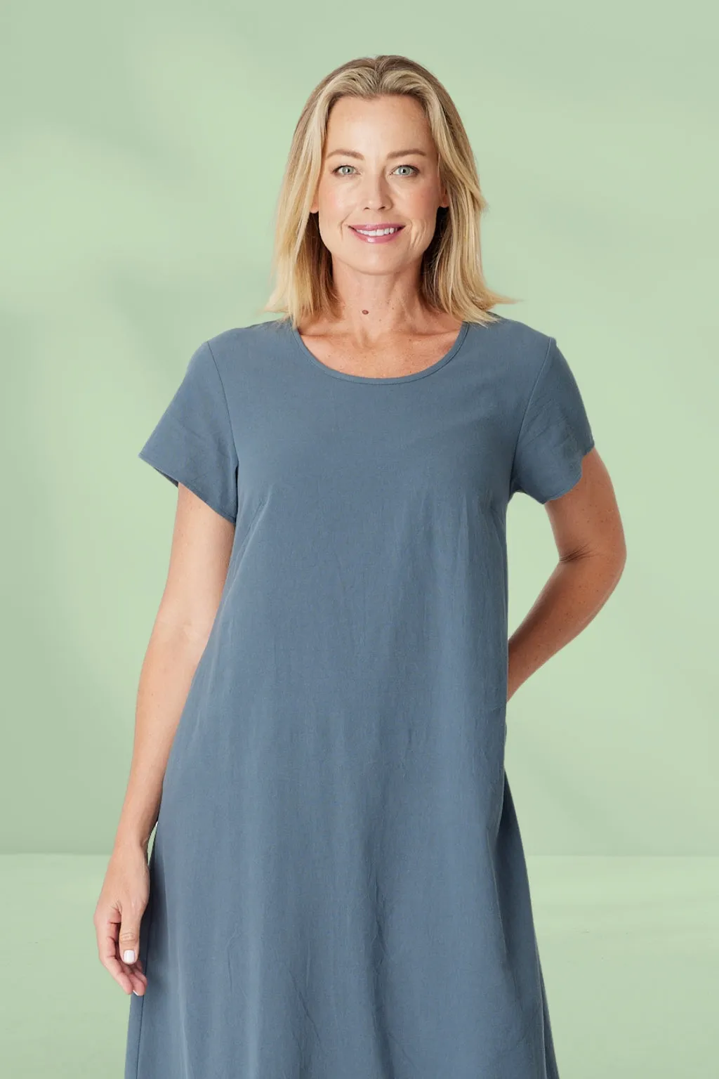 Cordelia St Pretty Woman Upcycle Dress Navy