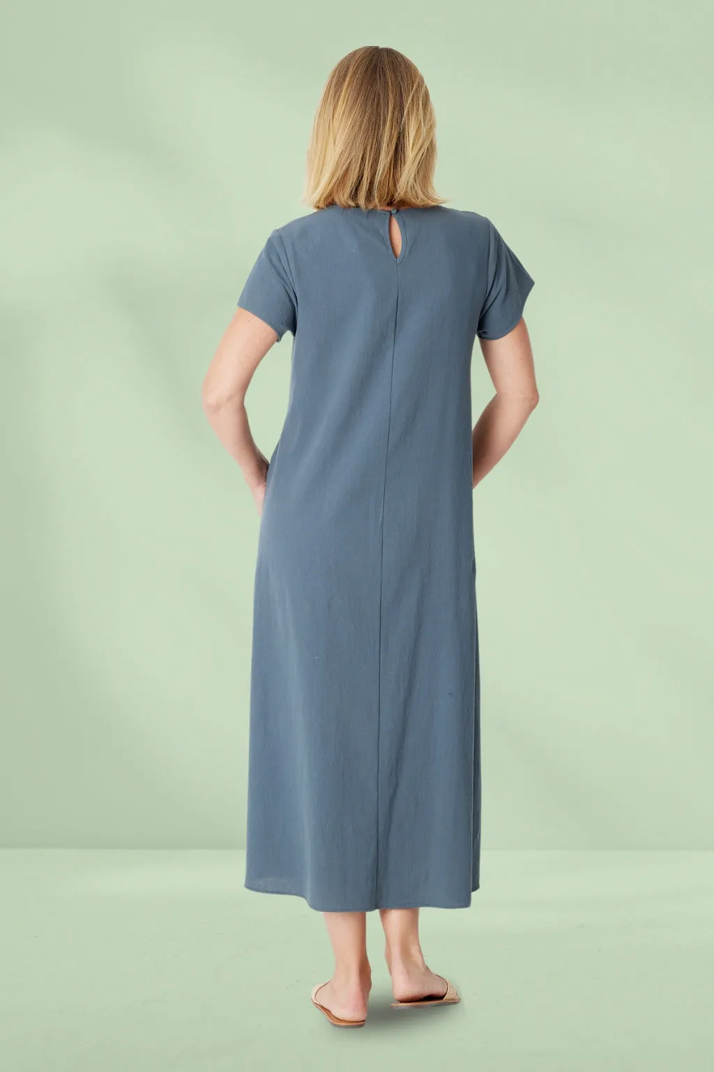 Cordelia St Pretty Woman Upcycle Dress Navy