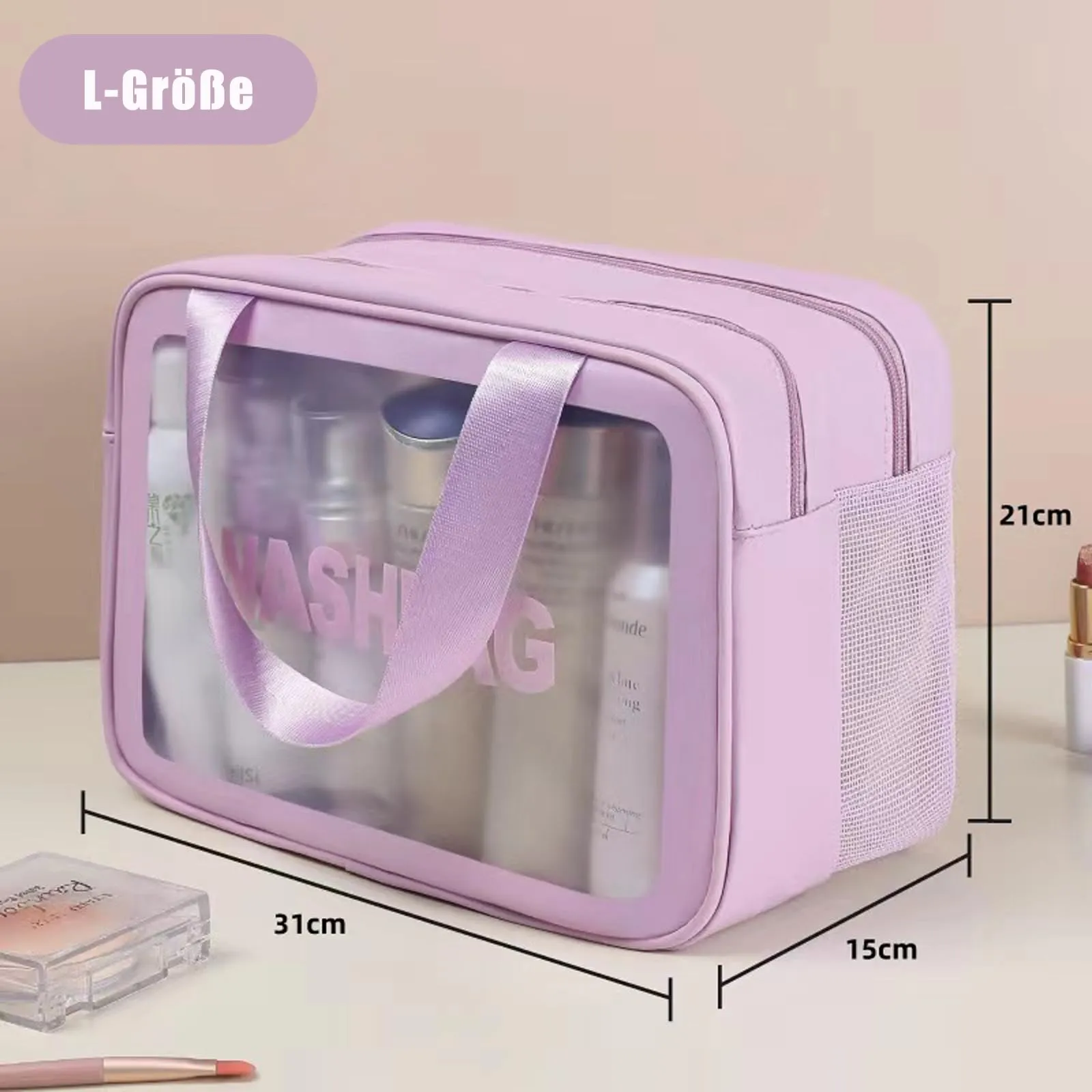 Cosmetic bag, toiletry bag，dry and wet separation, portable waterproof toiletry bag