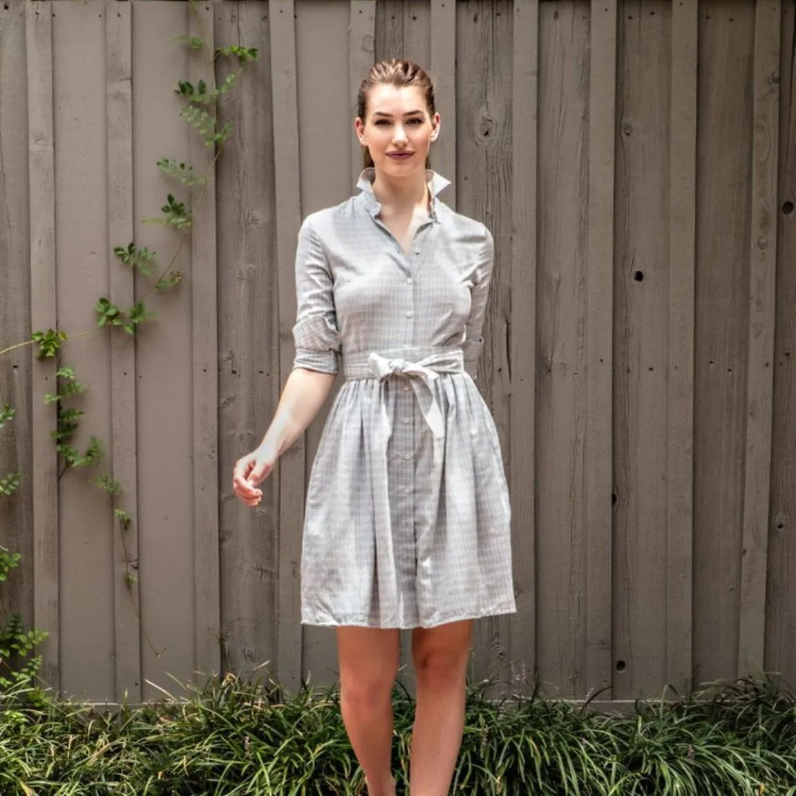 Coupe Dress Grey Check
