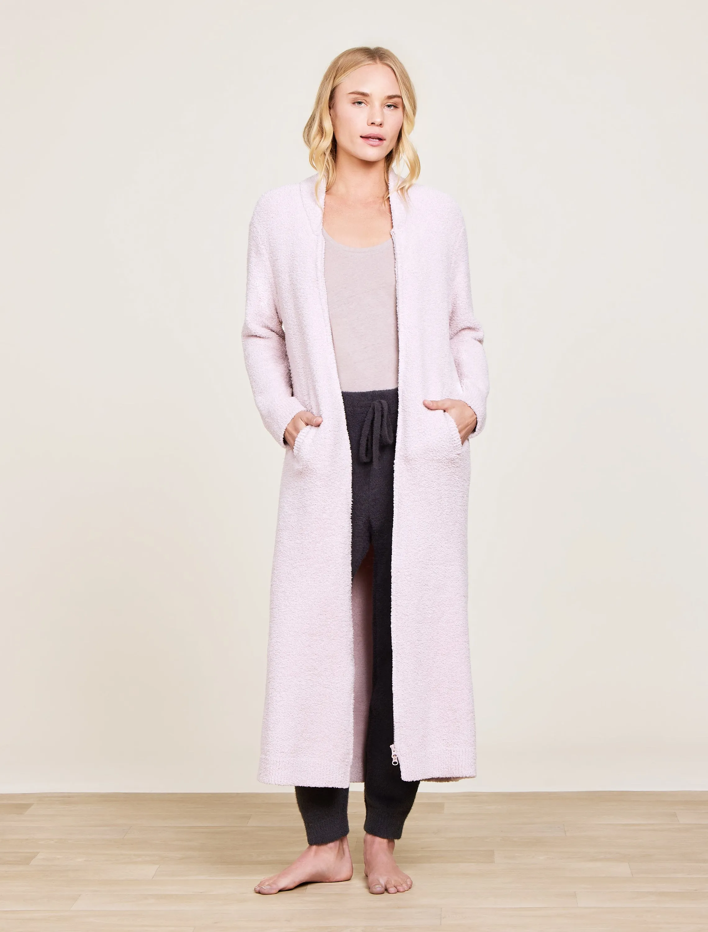 CozyChic® Full Zip V-neck Lounger