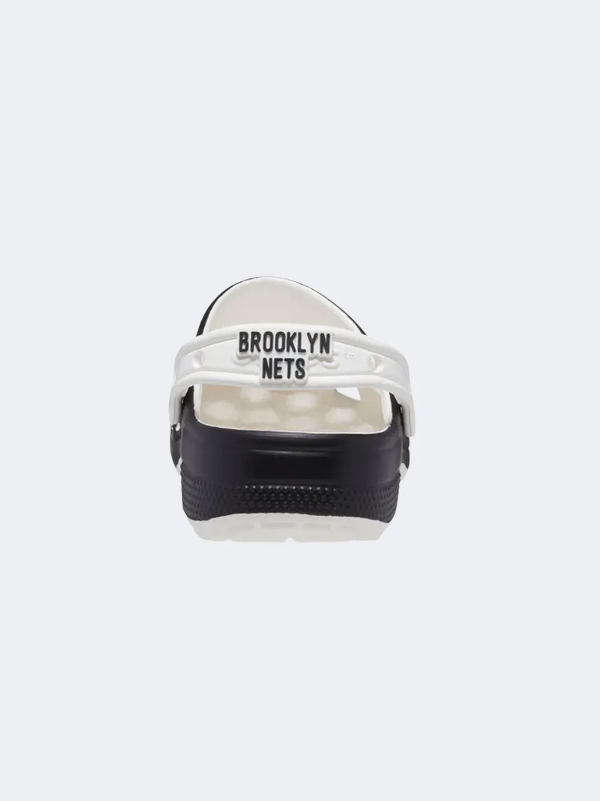 Crocs Classic Brooklyn Nets Clog Men Lifestyle Slippers Black/White