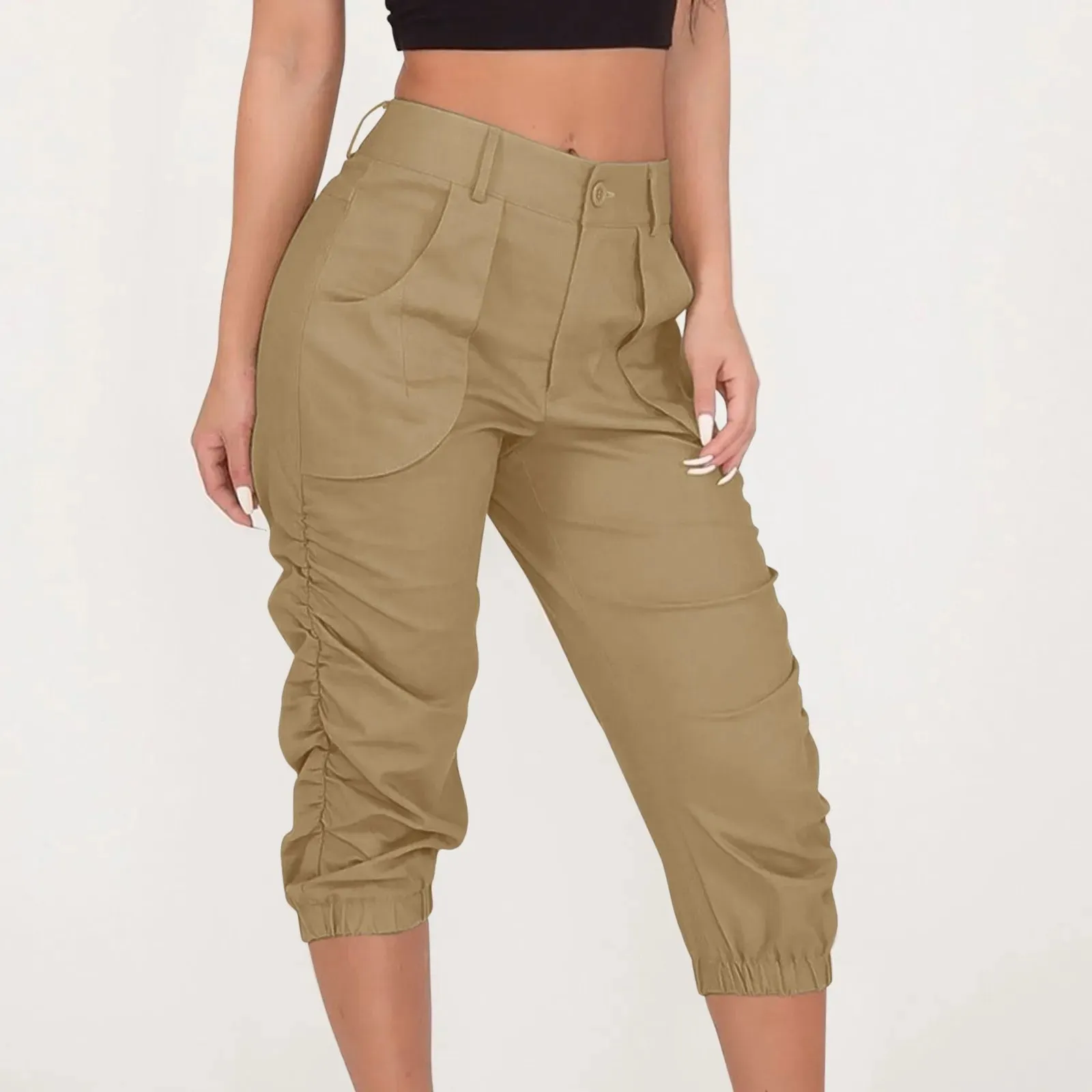 Cropped Cargo Pants