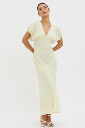 Dare To Live V-Neck Maxi Dress Butter