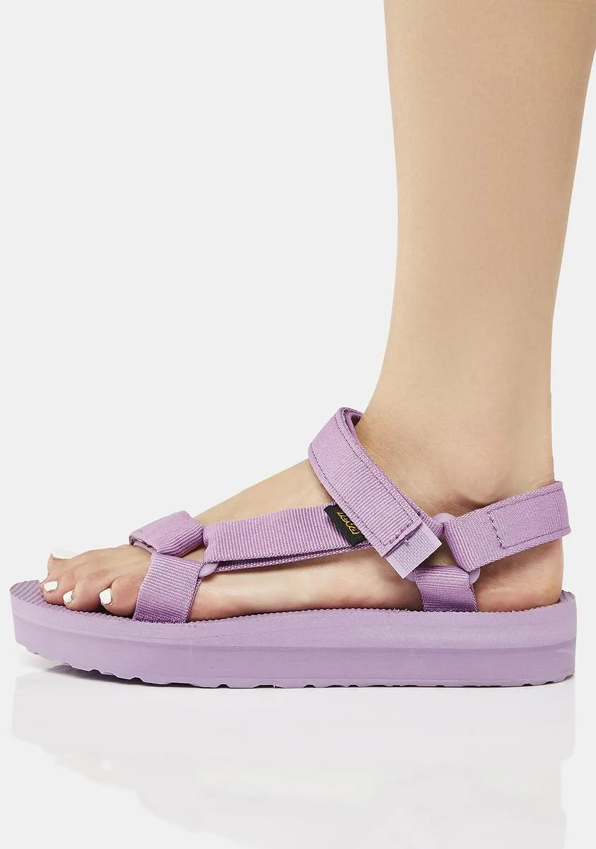 Dark Lavender Midform Universal Sandals