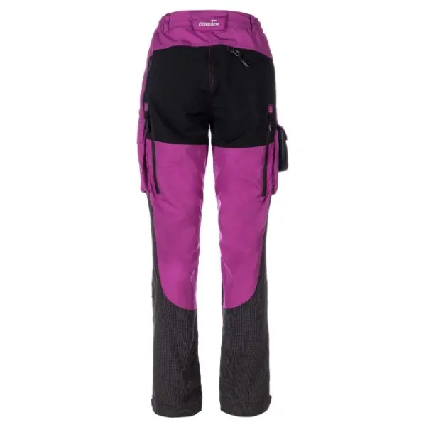 Dog Handler Pants XENA for women, black/violett