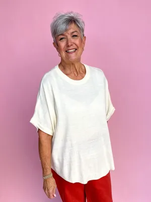 Don't Mind If I Do Top - Ivory