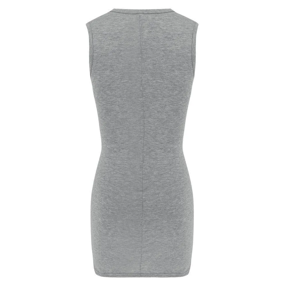 Dunnmall Casual Hollow-out Sleeveless Hot Mini Dress(2 Colors)