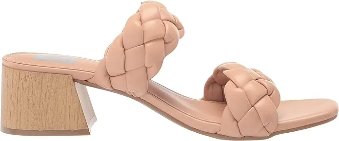 DV Dolce Vita Women's Stacey Plush Braided Sandals  Color Nude Size 6.5M