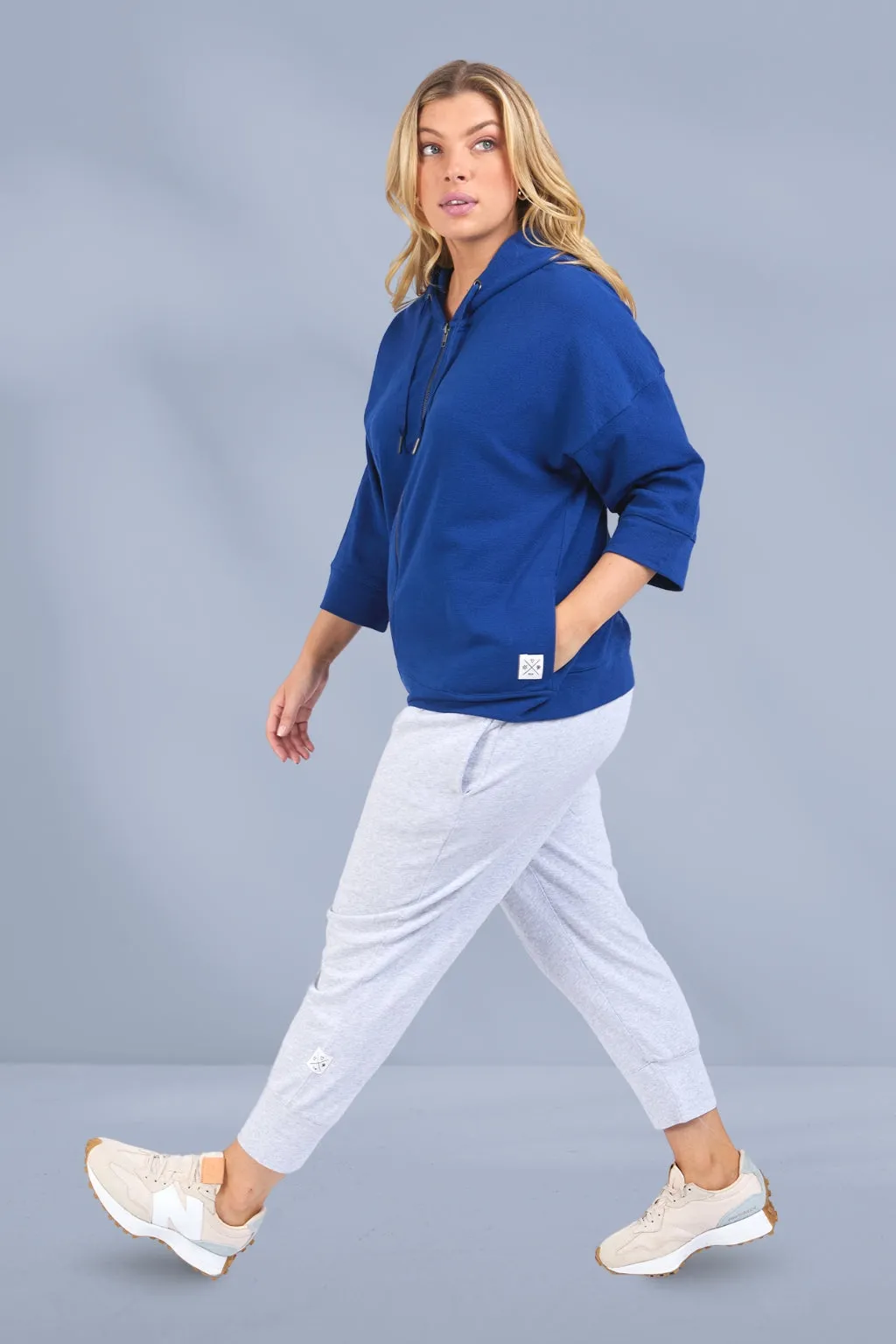 Elm Beachy Zip Hoodie China Blue