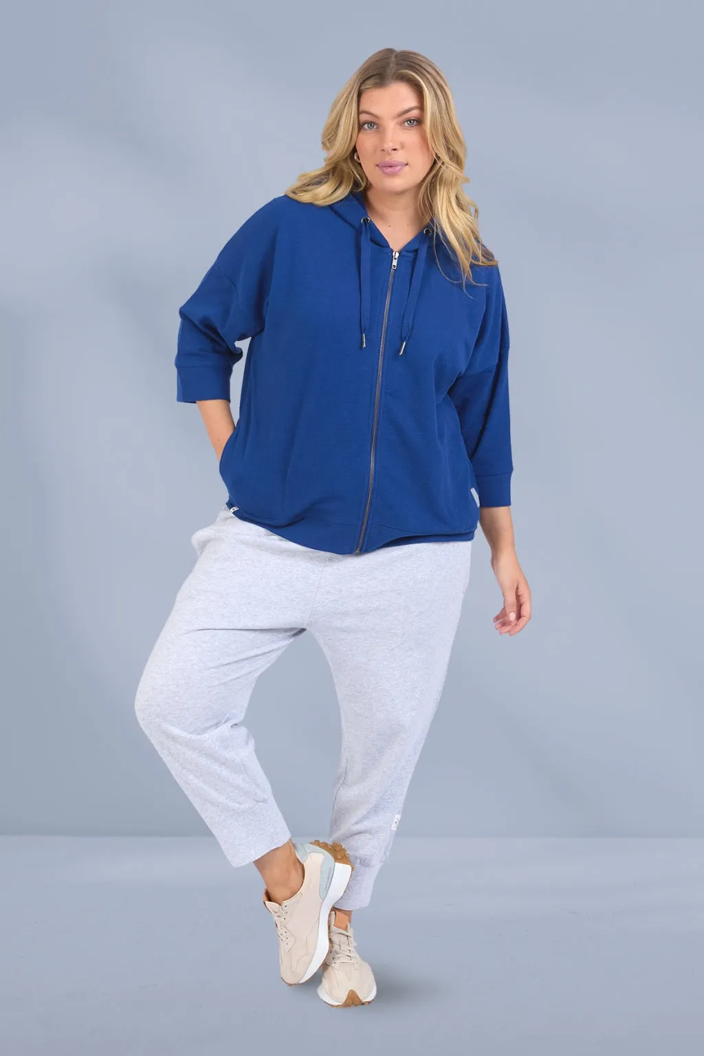 Elm Beachy Zip Hoodie China Blue