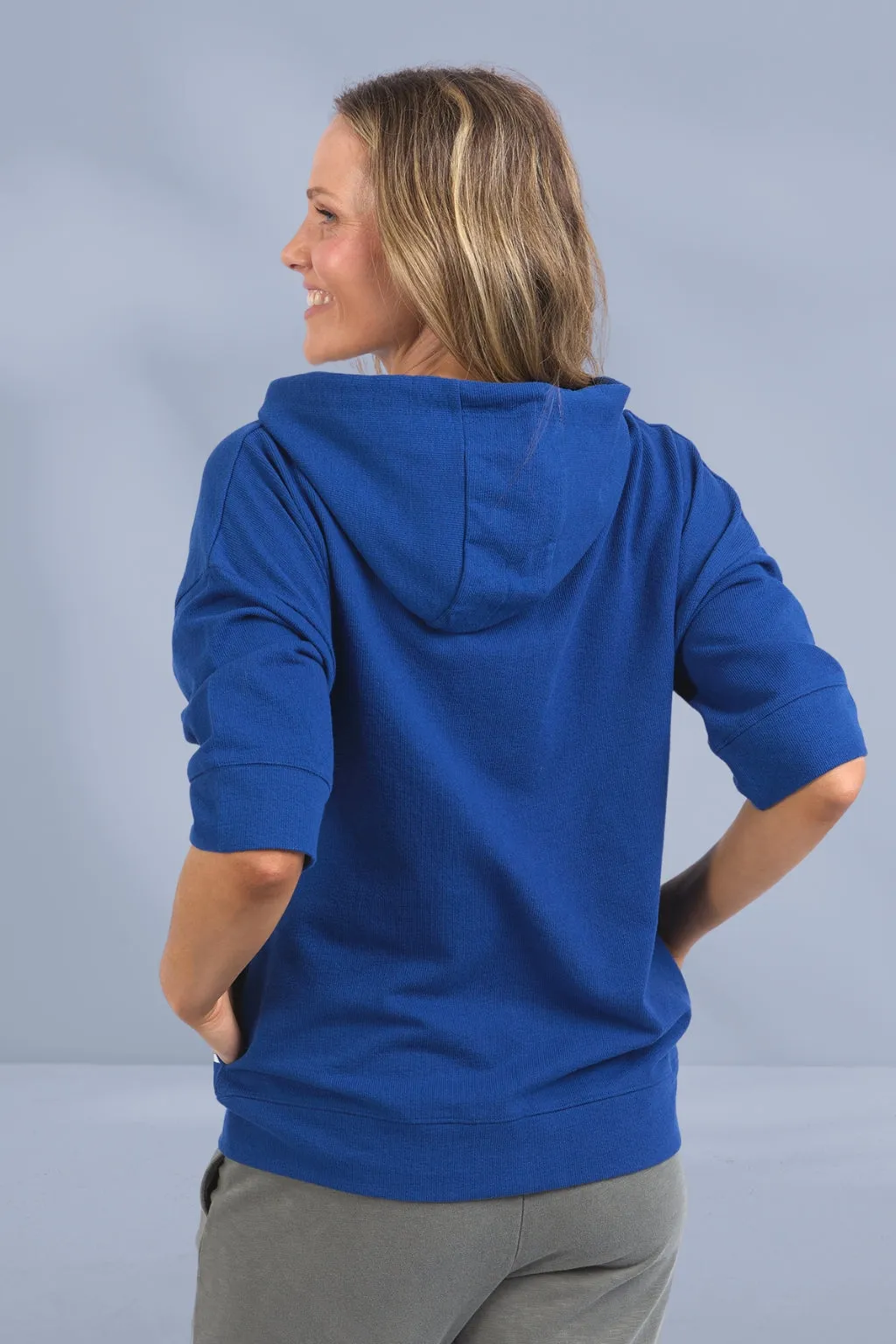 Elm Beachy Zip Hoodie China Blue