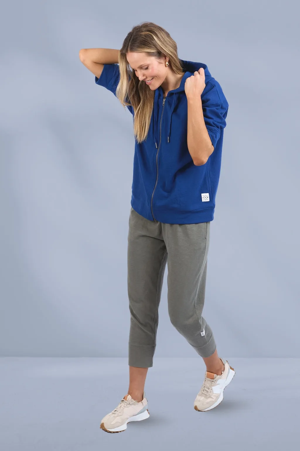 Elm Beachy Zip Hoodie China Blue
