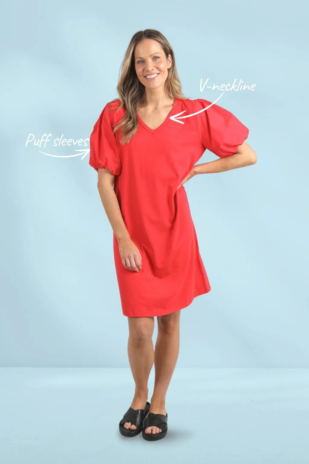 Elm Joy Dress Bittersweet Red