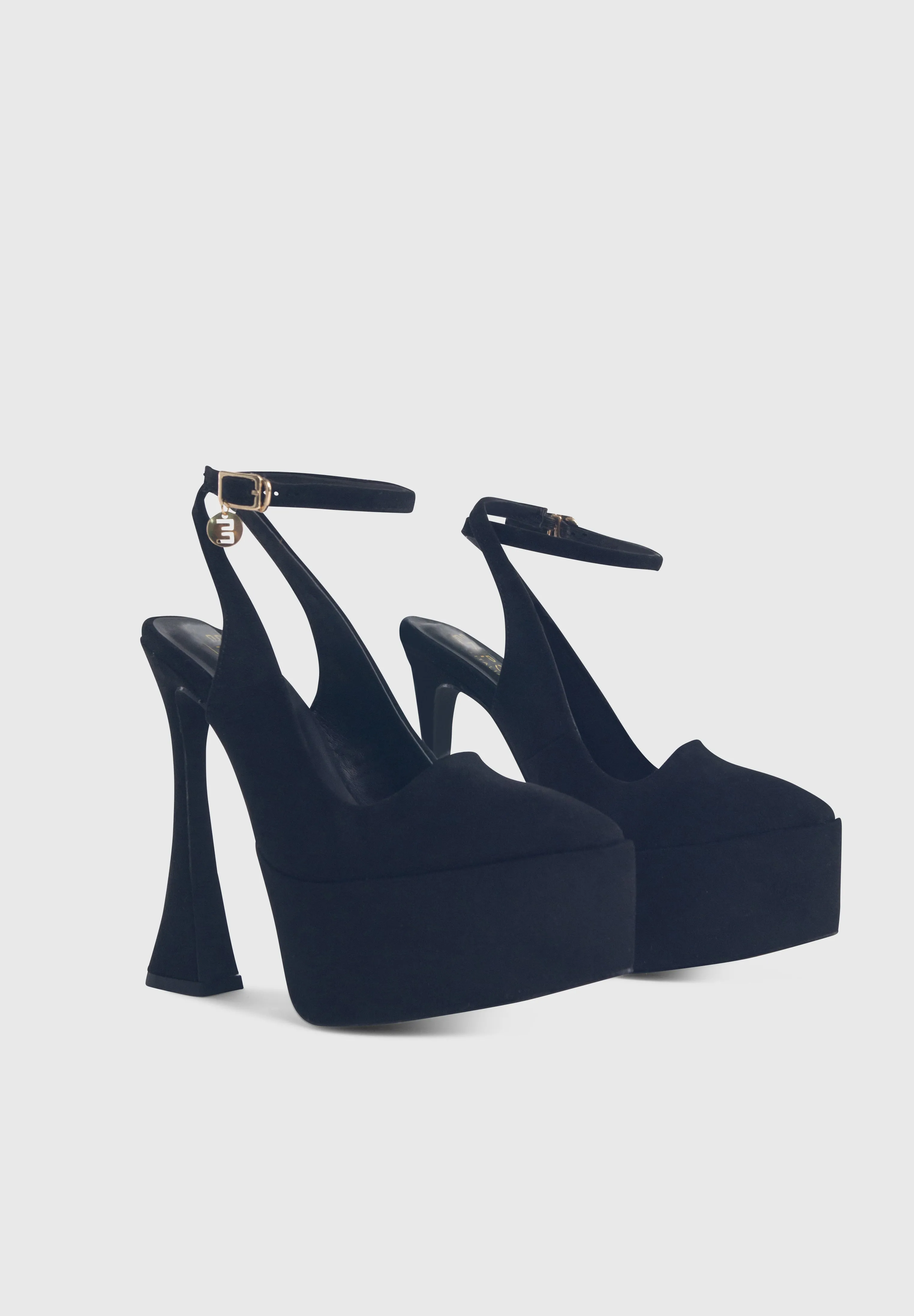 EMILY Nero - Décolleté mules plateau a punta