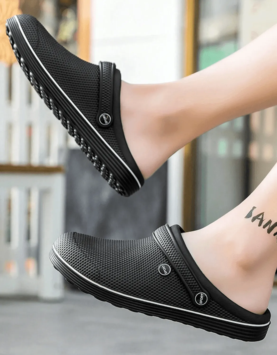Fashionable Casual Beach Sandals – Trendy Hollow Out EVA Slip-On Slippers for Work & Outdoor