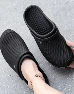 Fashionable Casual Beach Sandals – Trendy Hollow Out EVA Slip-On Slippers for Work & Outdoor