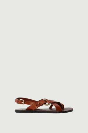FLORENCE BROWN SANDALS