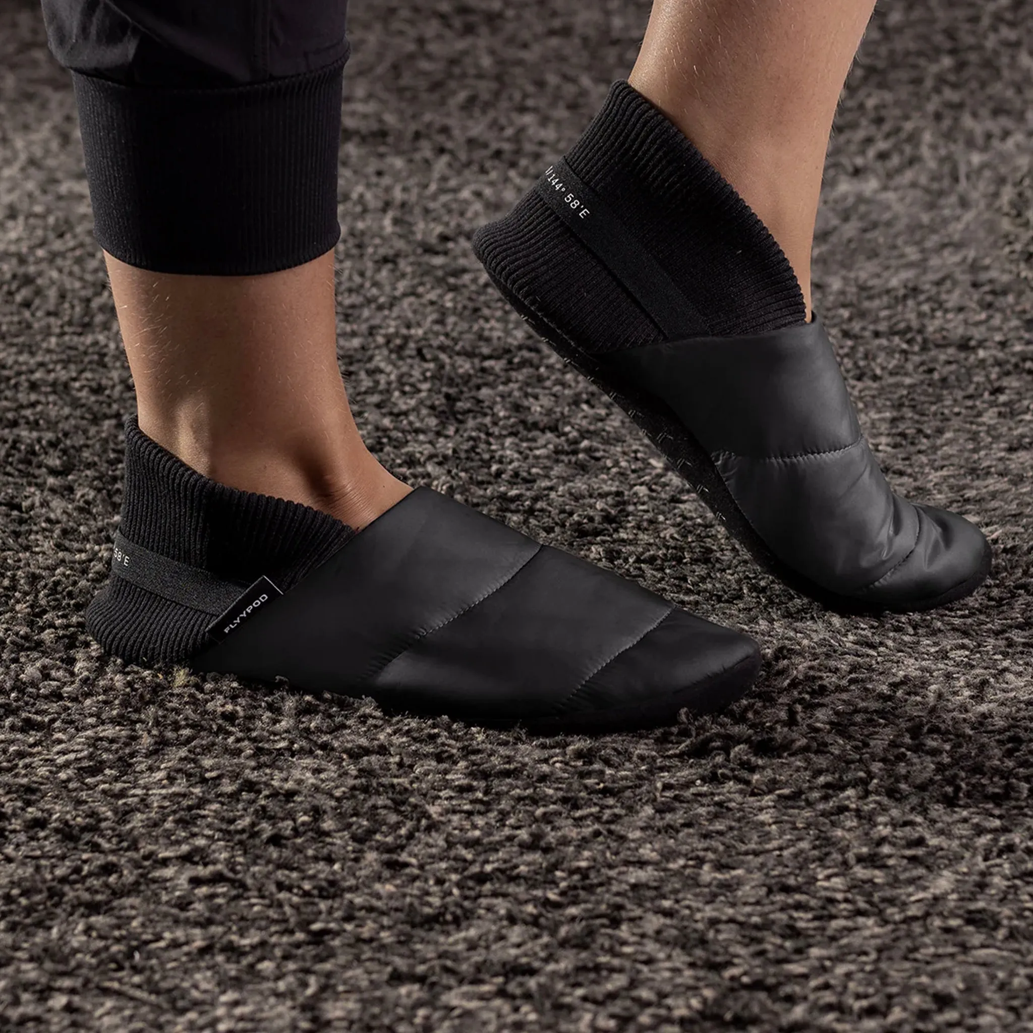 Flyypod Skyywalkers Travel Slippers - Tarmac