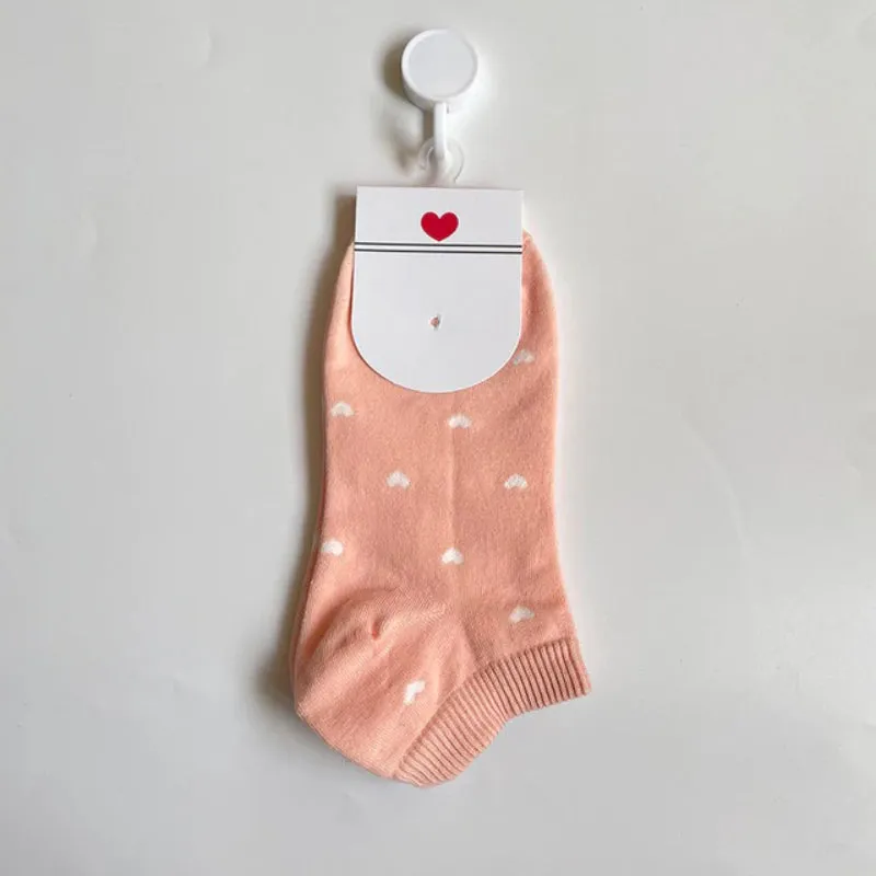 Fun and Fresh Love Heart Pattern Women's Socks