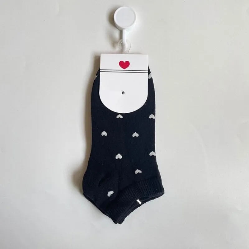 Fun and Fresh Love Heart Pattern Women's Socks