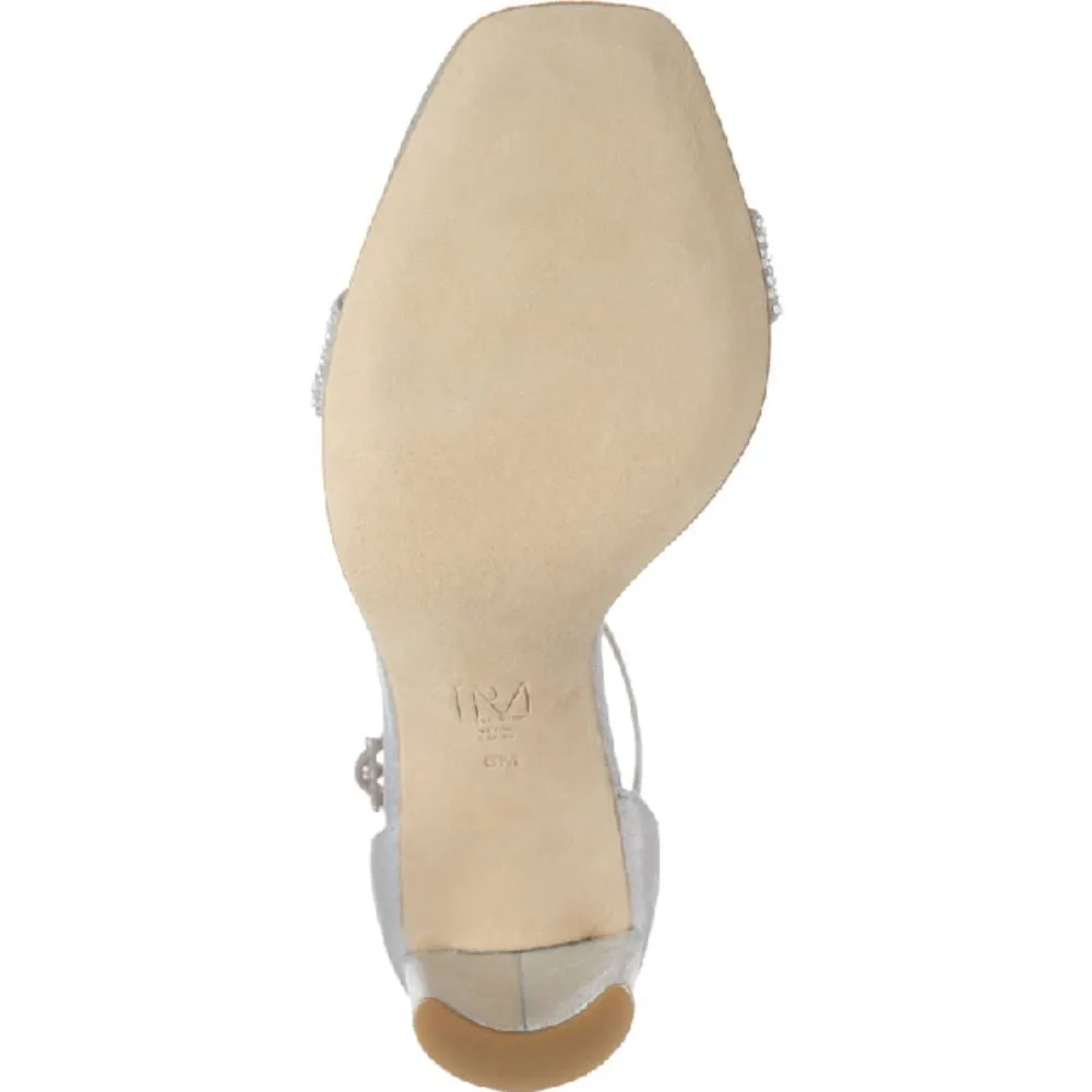 Gabi Platinum Silver Leather Pelle Moda Sandals