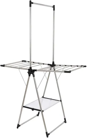 Greenway Stainless Steel Indoor/Outdoor Compact Drying Center with Mesh Shelf