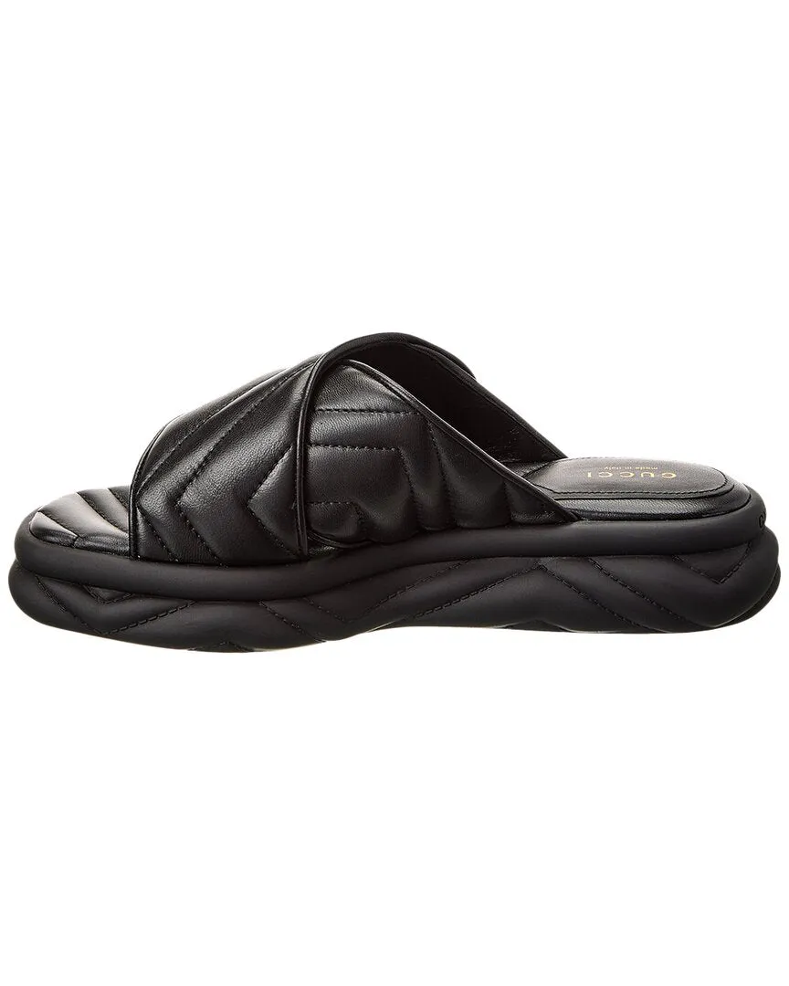 Gucci GG Marmont Leather Slide