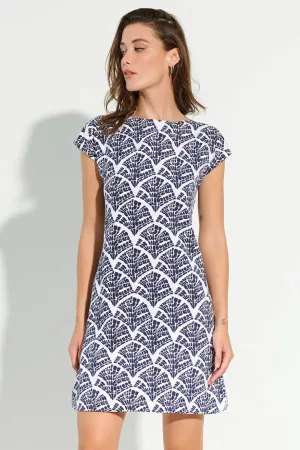 Hatley MLL1632 Capri Navy Mosaic Leaves Dress