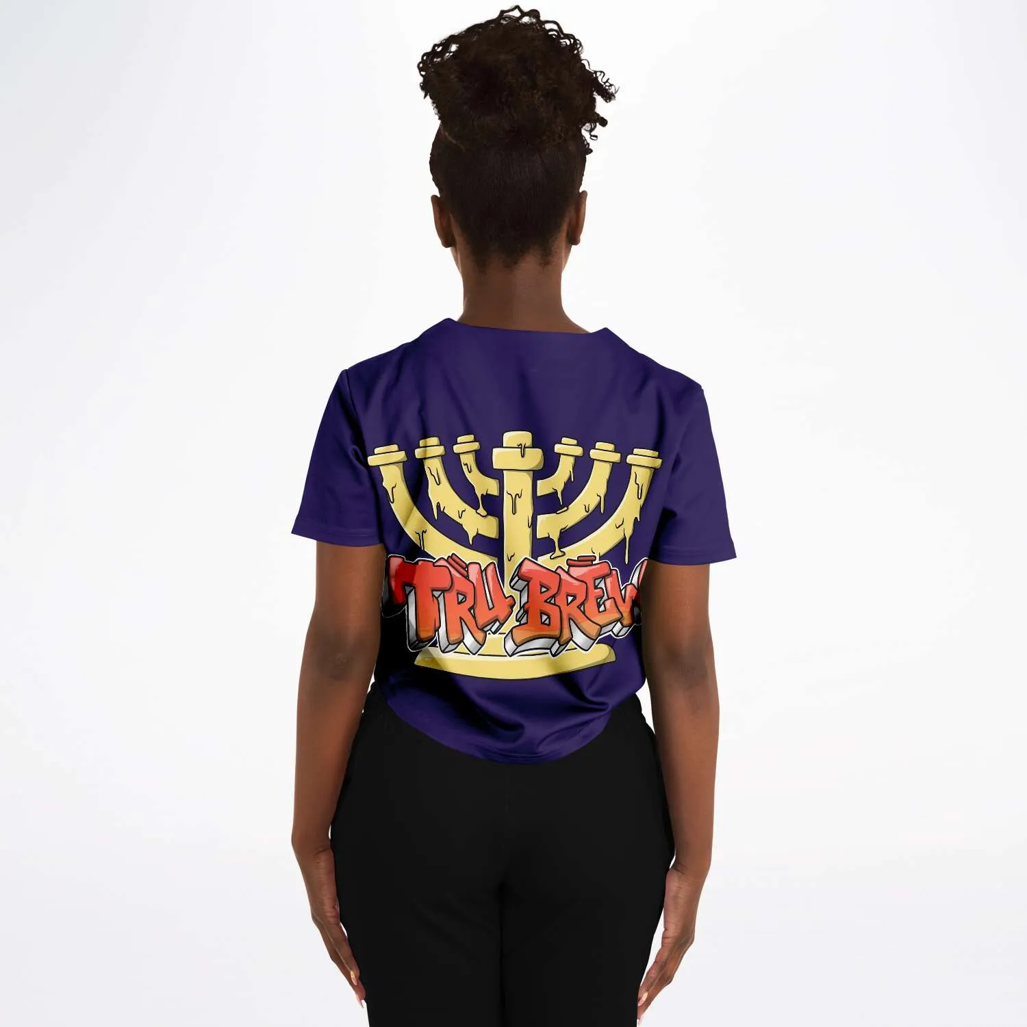 Hebrew Israelite Women's Tru Brew Royal Purple Baseball Jersey