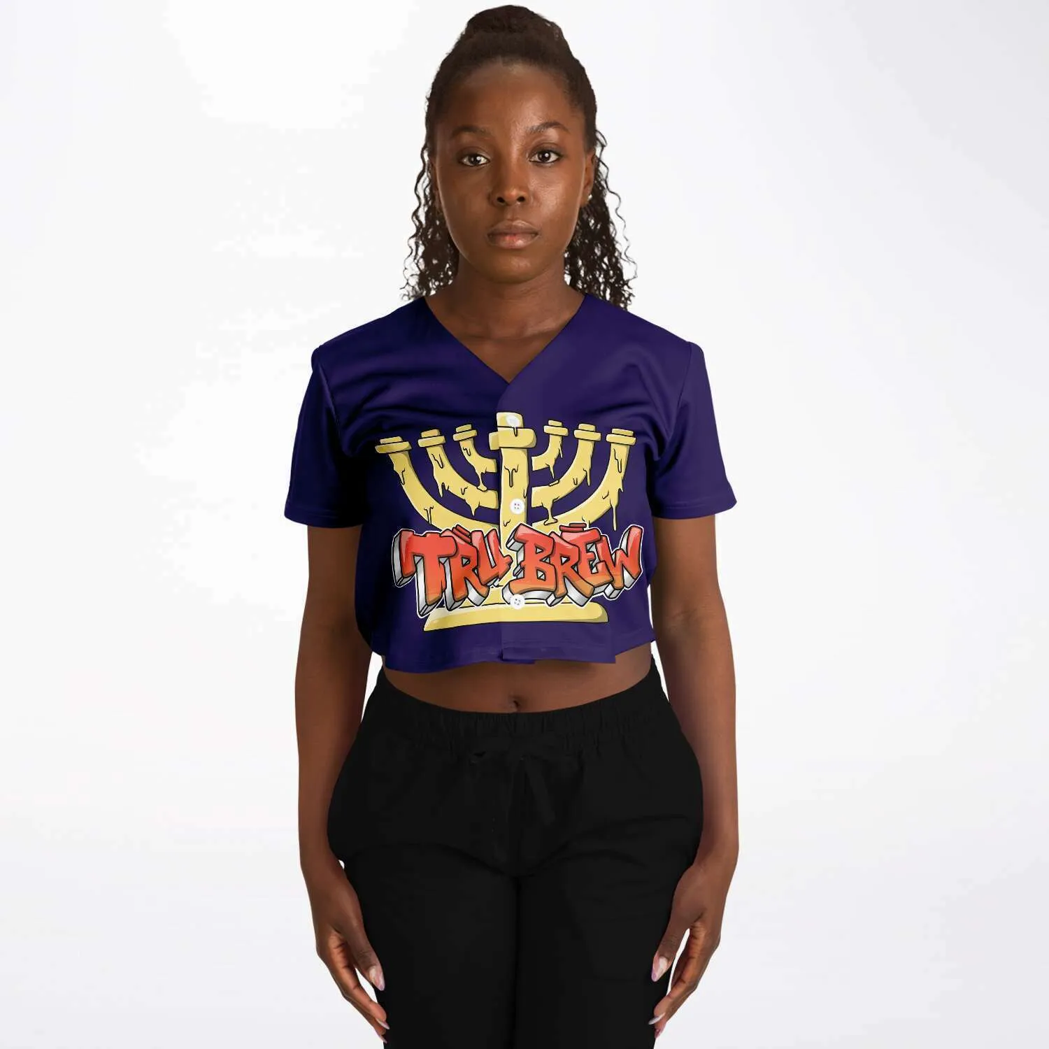Hebrew Israelite Women's Tru Brew Royal Purple Baseball Jersey
