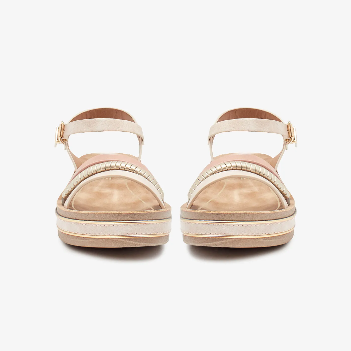 High Wedge Girls Sandals