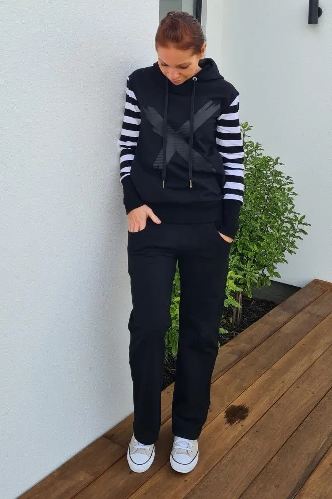 Homelee Avenue Pants Black White X